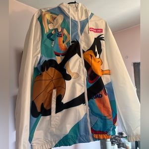 Space Jam: A New Legacy Rain Jacket/Windbreaker, Size: Large